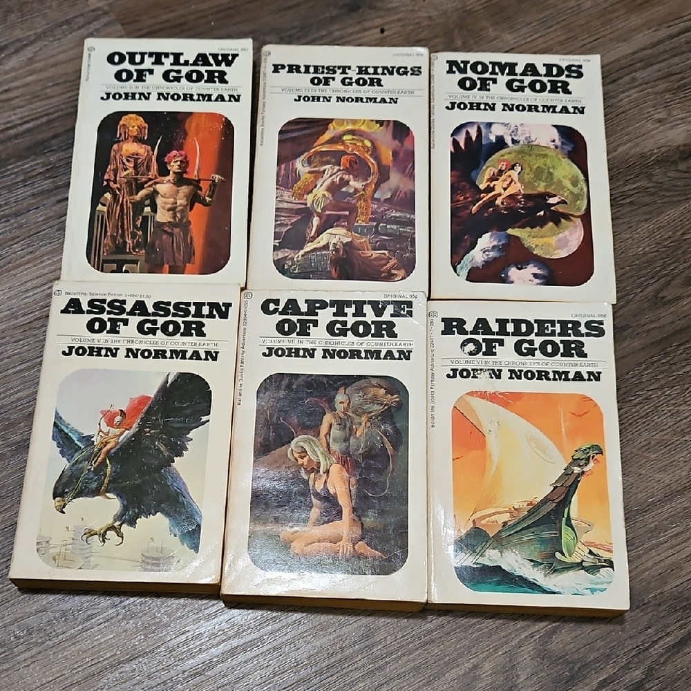 John Norman The Cronicles Of Counter Earth 1970 Set 2, 3, 4, 5, 6, 7